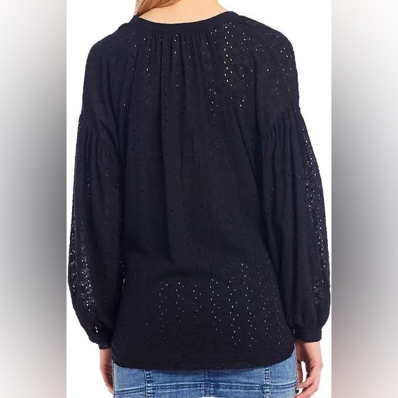 Free People Black Button-Up Top - Picture 5 of 8